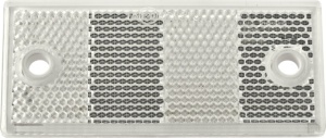 Catadioptru reflectorizant dreptunghiular alb DOBPLAST