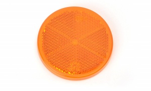 Catadioptru reflectorizant rotund portocaliu fi 61 mm