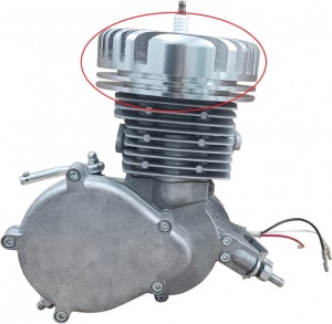 Chiulasa kit motor bicicleta TUNING 80cc (model 1) - Img 4