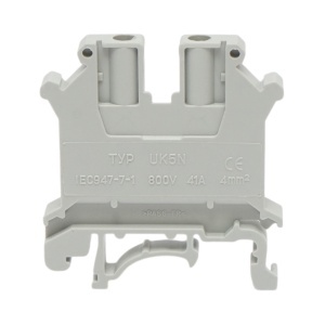 Clema de sir pe sina DIN 4mm² 41A 800V gri UK5N Longroad