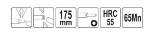 Cleste automat pentru dezizolat, lungime 175 mm, maxim 6 mm - Img 2