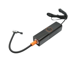 Compresor aer smart portabil digital LED 12V/70W, lanterna LED, functie setare oprire automata, accesorii incluse - Img 5