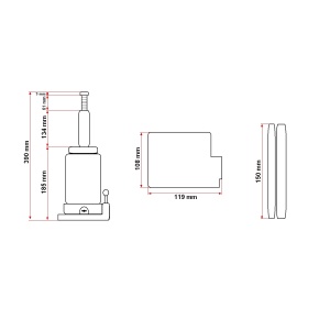 Cric hidraulic tip piston, sarcina maxima suportata 10T - Img 4