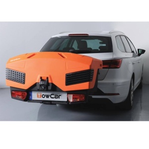 Cutie portbagaj pe carligul de remorcare TowBox Evo, Sport Portocaliu - Img 5