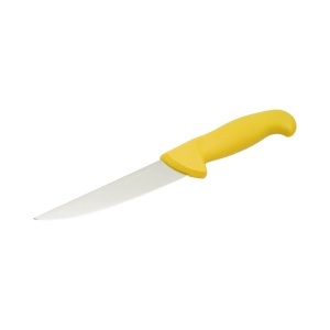 Cutit de transat si injunghiat profesional 15cm, lama otel 5Cr15MoV, maner Nylon galben Breckner Germany - Img 2