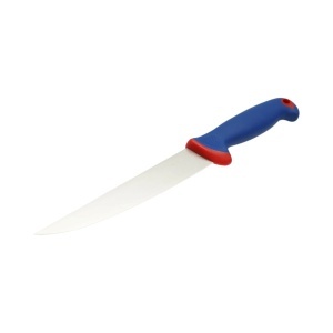 Cutit de transat si injunghiat profesional 18cm, lama otel 5Cr15MoV, maner Nylon albastru-rosu Breckner Germany - Img 2