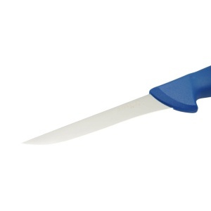 Cutit dezosat ingust profesional 13cm, lama otel 5Cr15MoV, maner Nylon albastru Breckner Germany - Img 6