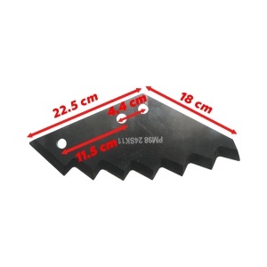 Cutit remorca furaje Kuhn cu 7 dinti, grosime 8mm cod OEM A5302190, A5375580