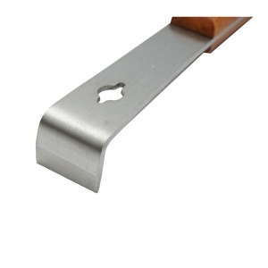 Dalta apicola din inox cu maner din lemn si scara tip L 260mm - Img 3