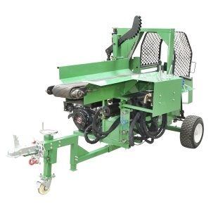 Despicator lemne 16T, motor benzina 15CP cu banda rulanta si conveier 570Kg - Img 3
