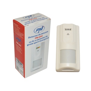 Detector de miscare PNI 602 cu fir si detector de geam spart incorporat pentru alarma PNI 205