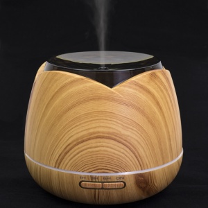Difuzor aromaterapie PNI HU180 pentru uleiuri esentiale, cu ultrasunete, 400 ml, timer, 7 culori LED, inchidere automata, Wood Grain - Img 3