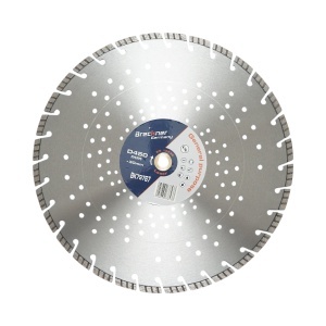 Disc diamantat turbo segmentat 450x30mm, segment 10mm pentru beton armat, pavele, boltari, piatra dura Breckner Germany