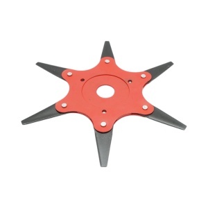 Disc motocoasa cu 6 cutite pliabile 255x25.4mm otel Breckner Germany
