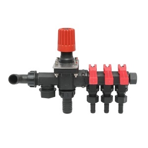 Distribuitor cu 3 cai si manometru cu glicerina pentru erbicidator (compatibil model polonez) - Img 2