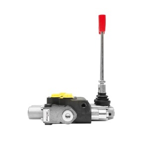 Distribuitor hidraulic cu 2 manete supapa de siguranta SD11 debit 80L/min levier si reductie -15 /+80 Breckner Germany - Img 5