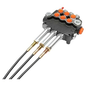 Distribuitor hidraulic cu 3 manete, lungime cablu 2m presiune 250 bar debit 80L/min Breckner Germany - Img 4