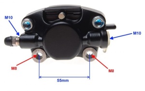 Etrier frana scuter Piaggio ZIP 50cc 4T - Img 3
