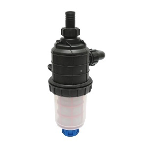 Filtru erbicidator transparent cu 2 site si valva autocuratare, racord 32mm - Img 3