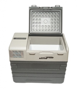 Frigider auto cu compresor si roti tip troler 52L 12-24-220V 60W - Img 4