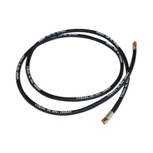 Furtun presiune 2SN DN10 sertizat cu capete fixate hidraulic L = 3400 mm (Reductie M20X20) - Img 3