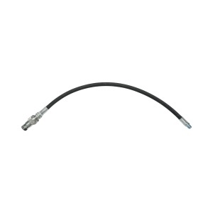 Furtun presiune sertizat pentru tiranti hidraulici 70cm cu armaturi 1/2 + 3/8 si supapa mos - Img 2