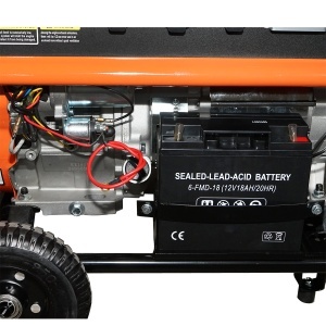 Generator electric 5.5kW/220V, motor pe benzina 15CP, pornire electrica/manuala THOR - Img 8