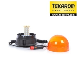 Girofar LED cu efect de rotatie sau stroboscopic si suport magnetic - Img 2