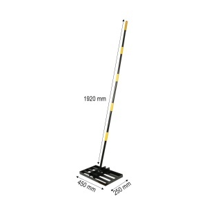 Grebla nivelare gazon metalica 45x25cm, maner extensibil 192cm Breckner Germany - Img 3