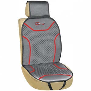 Husa scaun poliester gri cu rosu CLASSIC