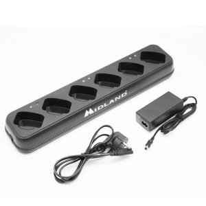 Incarcator multiplu Midland pentru 6 statii radio PMR Midland BR02, 230V - 5V 3.5A - Img 2