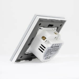 Intrerupator cap scara si cap cruce simplu cu touch PNI CS101W din sticla, alb cu LED indicator, 800W - Img 6