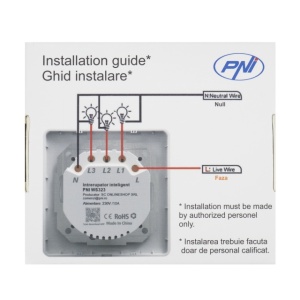 Intrerupator inteligent triplu PNI SmartHome WS323 pentru control lumini prin internet compatibil cu APP TuyaSmart - Img 8