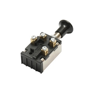 Intrerupator scurt on-off 12V/5A pull switch cu piulita prindere metalica Breckner Germany - Img 4