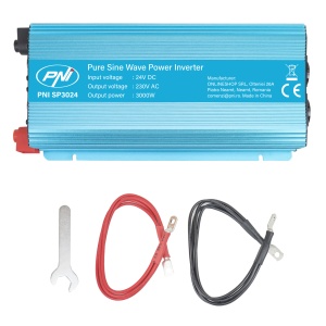 Invertor de tensiune PNI SP3024 alimentare 24V iesire 230V 3000W sinusoida pura - Img 5