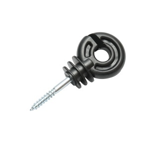 Izolator canelat fi 5.9mm 89x40mm pentru fir gard electric Breckner Germany - Img 2