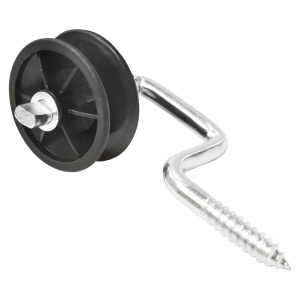 Izolator negru cu fanta fi 6.9mm 107x54mm gard electric Mezofarm - Img 2