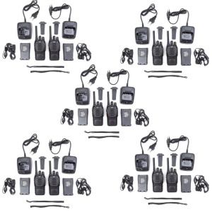 Kit 10 statii radio portabile PNI PMR R40 PRO acumulatori, incarcatoare si casti incluse - Img 2
