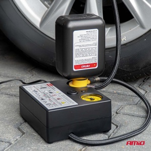 Kit reparatie anvelopa cu compresor 12V Amio - Img 3