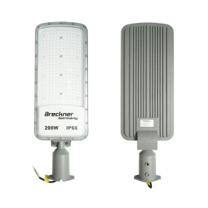 Lampa iluminat stradal LED 200W, 100-265V, 6500K, 22000lm cu prindere pe stalp 590x200x25mm IP66 Breckner Germany