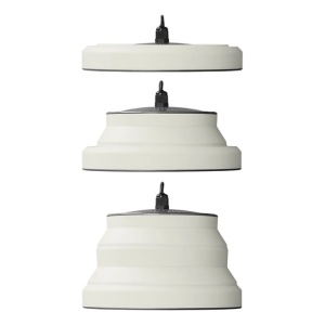 Lampa LED cu suspendare pliabila silicon alb FI 15cm 16 LED-uri - Img 3