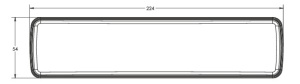 Lampa led stivuitor spate 22x5 cm - Img 2