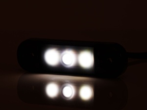 Lampa marcaj BLACK cu lumina alba 3 LEDURI 12/24V - Img 6