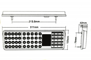 Lampa stop multifunctionala LED SMD - Img 2