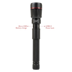 Lanterna PNI Adventure F450 din aluminiu, cu functie focus, BOOST, LED 20 W, 1500 lm pana la 450 m, 4400 mAh, IPX5, cu alimentator PNI CHG300 inclus - Img 7