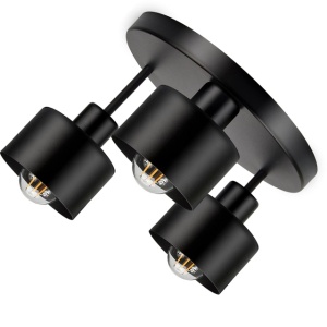 Lustra suspendata ADVITI RAMOS AD-LD-6258BE27M, 3 x E27, maxim 60W, negru - Img 3