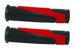 MANSOANE - CAPER - TPR Forma ergonomica Anti-alunecare - Bi-Color (Negru - Rosu) - 130mm