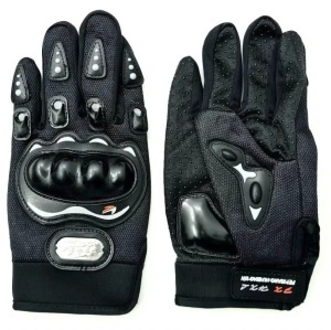 Manusi Moto, ATV cu Protectii pentru Monturi, Culoare Neagra, Marime L