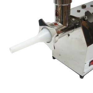 Masina de tocat carne electrica inox 1600W, 220V, capacitate 150 kg/h, adaptor carnati, 1 sita si 1 cutit incluse 380x210x415mm - Img 9