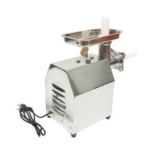 Masina de tocat carne electrica inox 600W, 220V, capacitate 100 kg/h, adaptor carnati, 2 site si 2 cutite incluse 340x185x365mm - Img 5